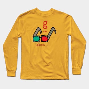 g is for glasses Long Sleeve T-Shirt